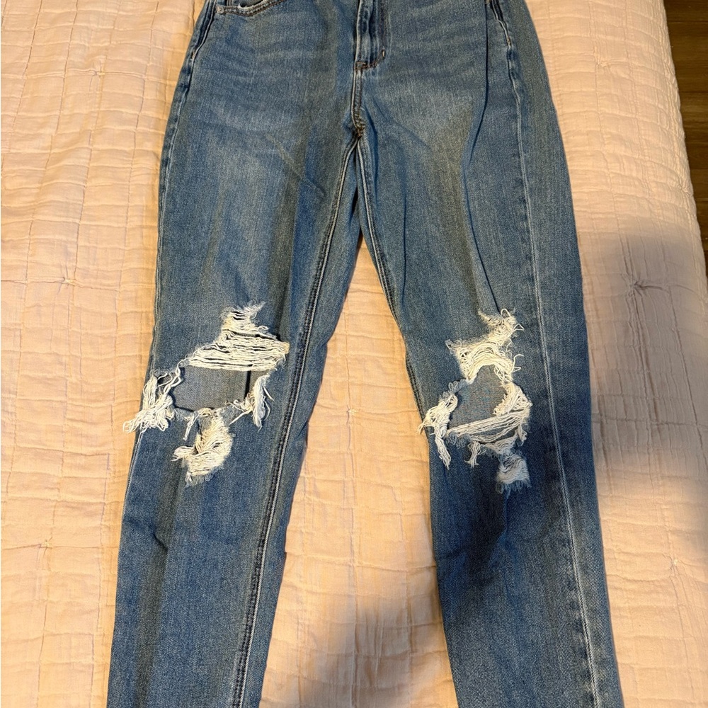 Distressed Blue Jeans for Women